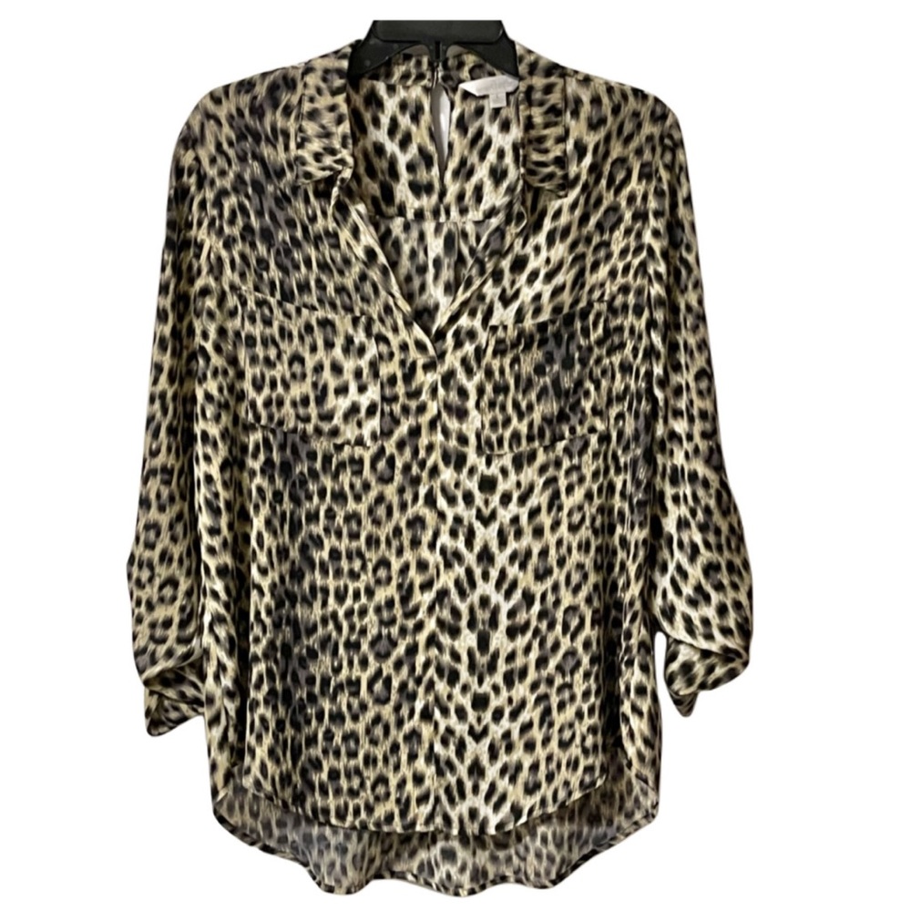 CHARMING CHARLIE Leopard Blouse